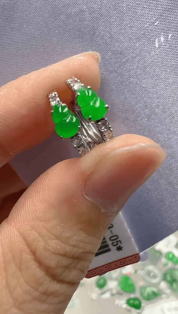 【闪购商品】翡翠耳饰18K金镶嵌多样性团购发一件