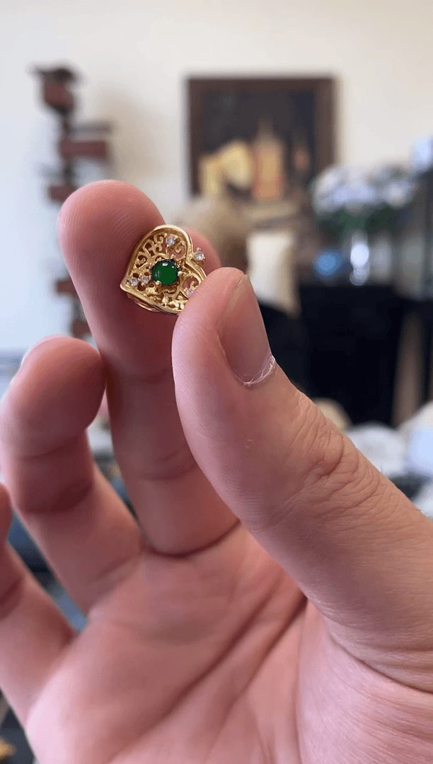 【闪购商品】翡翠吊坠(不含链)银S925镶嵌银镶