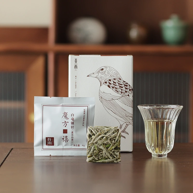 [直播专属]魔方禧喜鹊 福鼎白茶2022年白毫银针饼干茶4g*12/盒