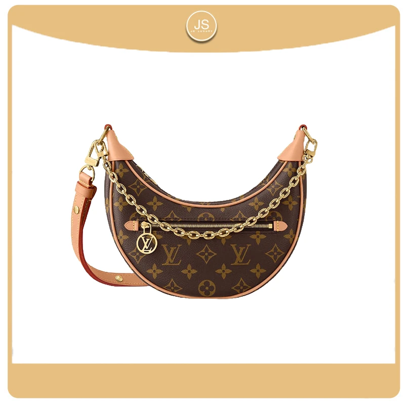 99新 LouisVuitton/路易威登 路易威登现代芯片款月亮包单肩包