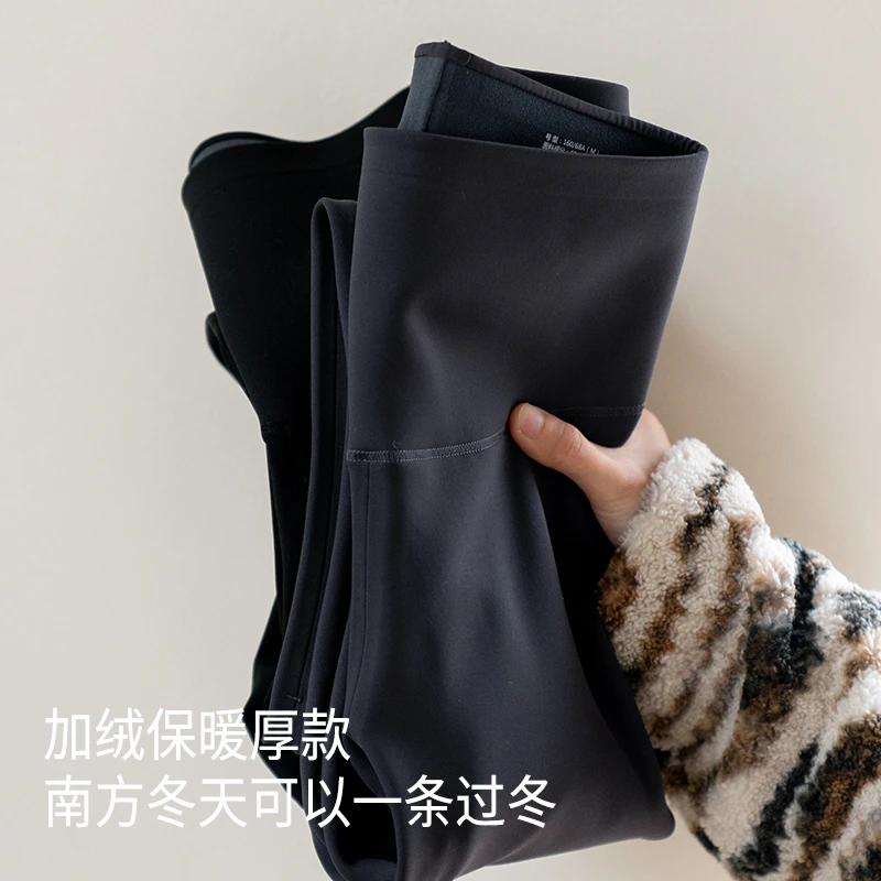 靴下物鲨鱼裤加绒打底裤显瘦裤百搭无痕保暖秋冬弹力时尚裸感