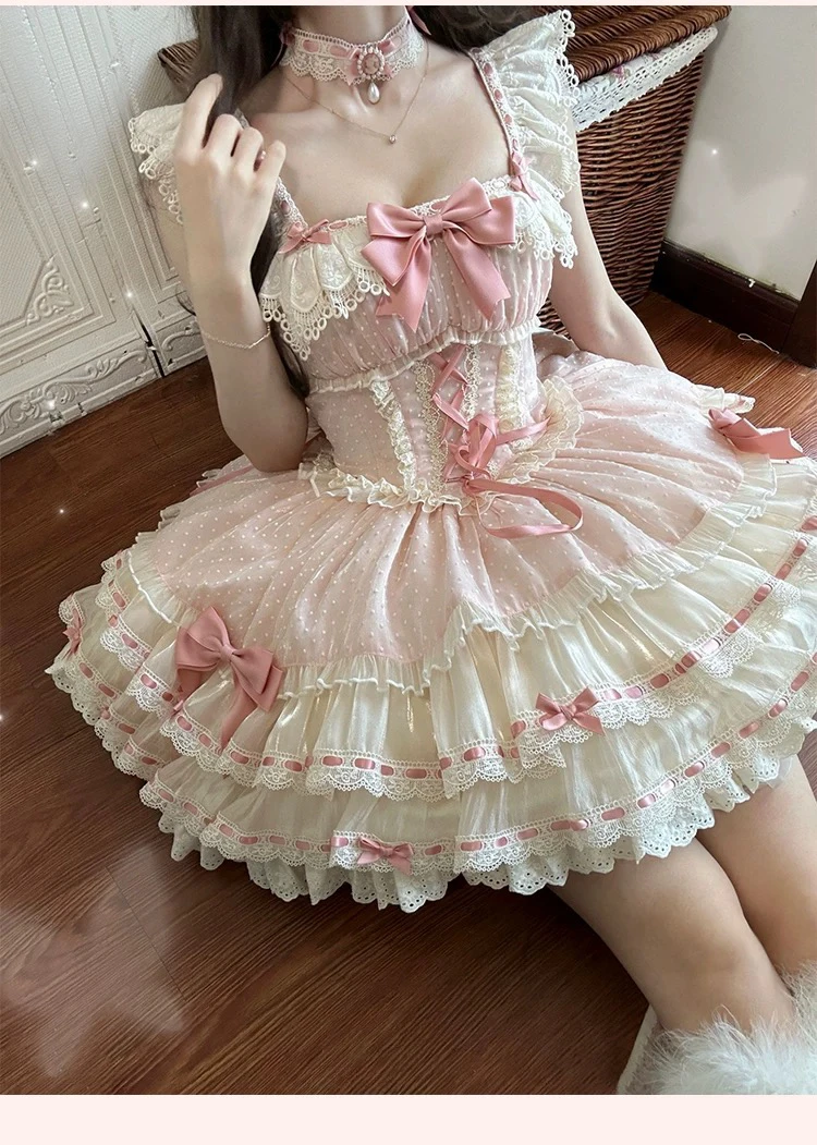 (实体店正品) 小芙蝶 心动玩偶原创芭蕾风蛋糕裙 连衣裙