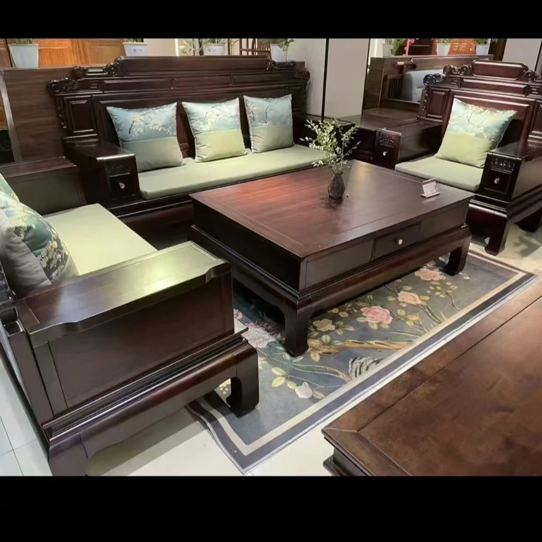 壇木沙发全实木客厅组合沙发123沙发高端实木沙发