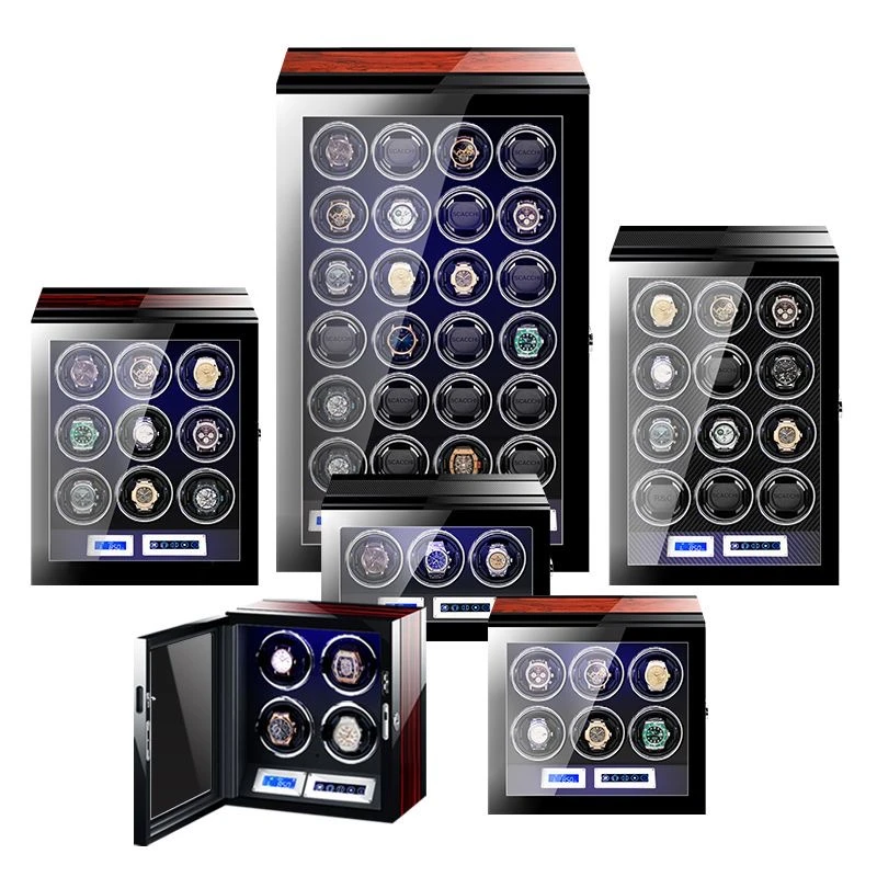 触控机械手表盒摇表器 自动上链马达盒电动晃表器手表盒 防磁