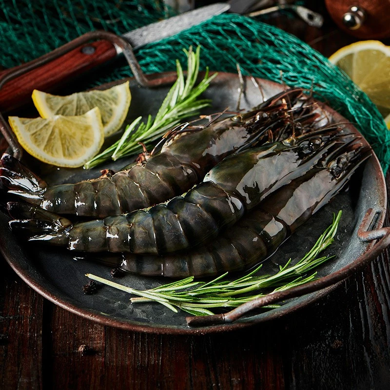 黑虎虾鲜活速冻超大虎虾黑金刚虎虾海鲜水产鲜活300g*3盒6头规格