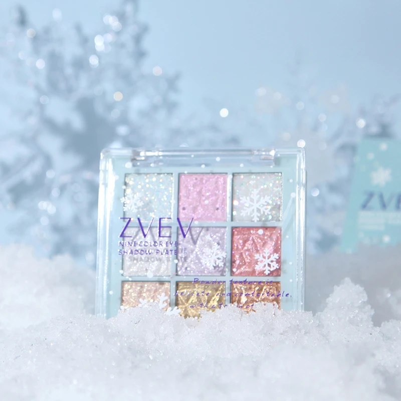 ZVEV圣诞雪花九色眼影盘