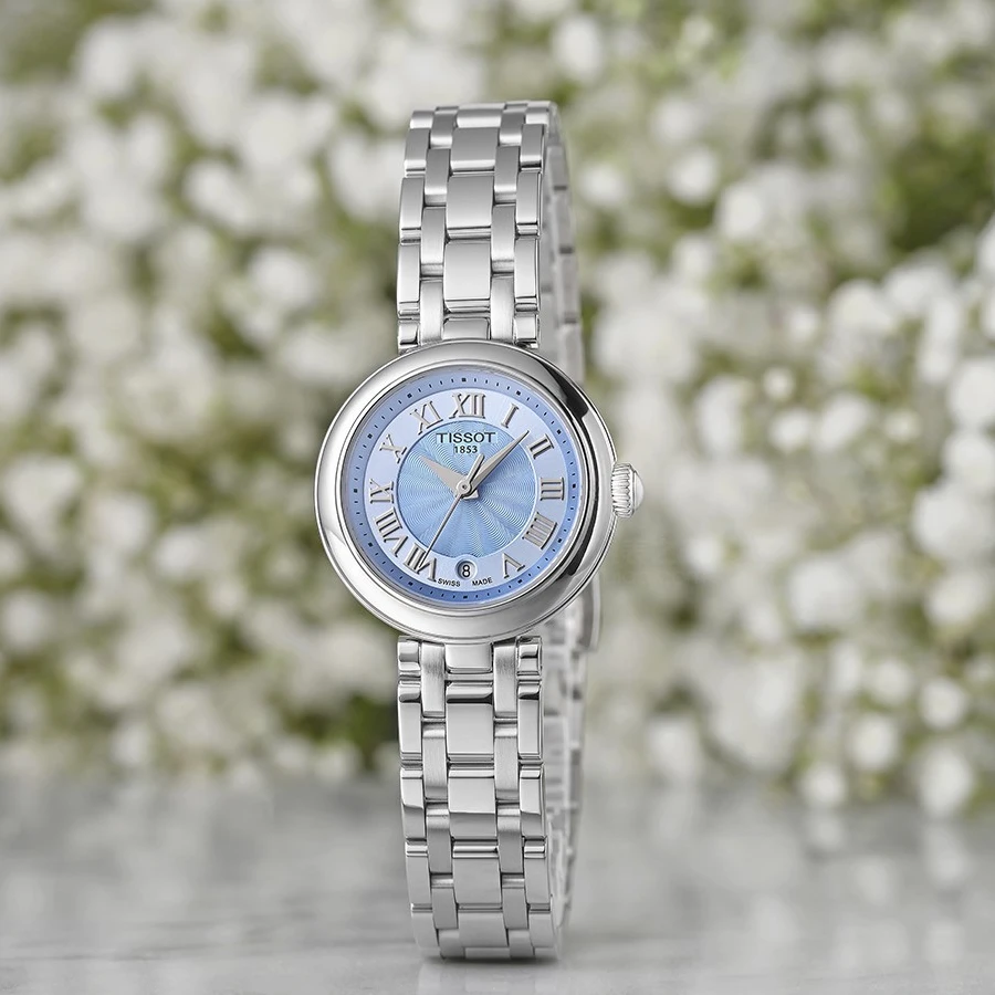 全新未使用 Tissot/天梭 小美人公价3700表镜26mm/T1260101113300