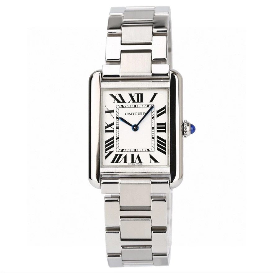 99新 Cartier/卡地亚 TANK坦克系列W5200013小号/单表/石英腕表