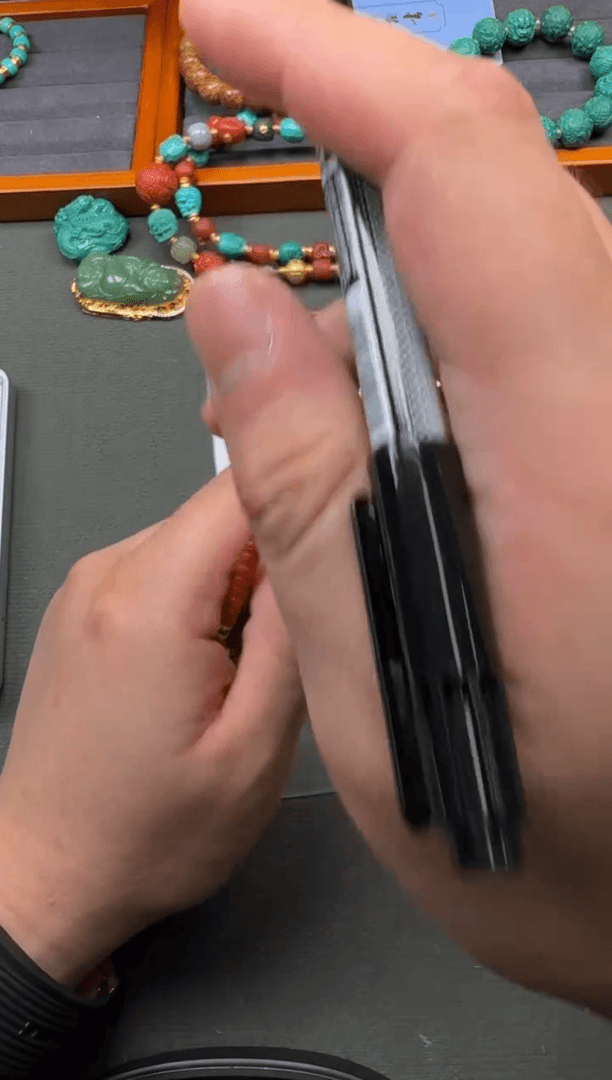 【闪购商品】南红玛瑙手串18K金镶嵌手串