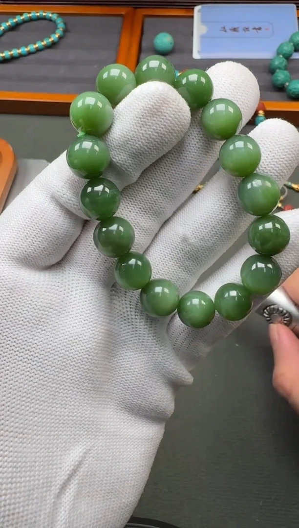 【闪购商品】和田玉（碧玉）手串未镶嵌手串