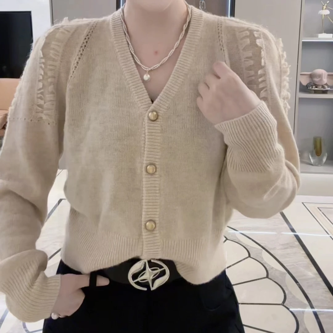 时尚流苏针织开衫气质淑女风百搭毛衣