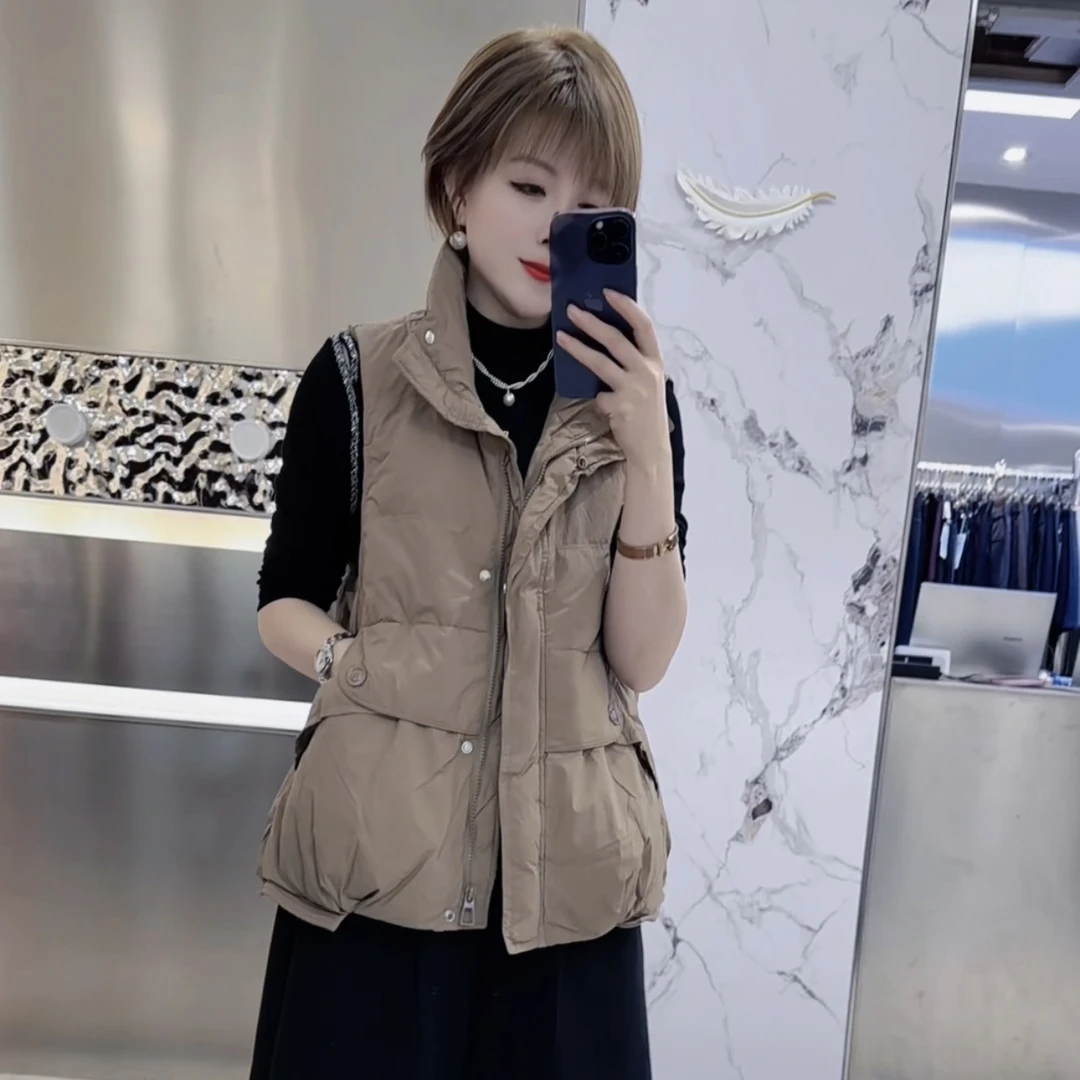 欧货新款羽绒马甲高质感加厚显瘦时尚百搭