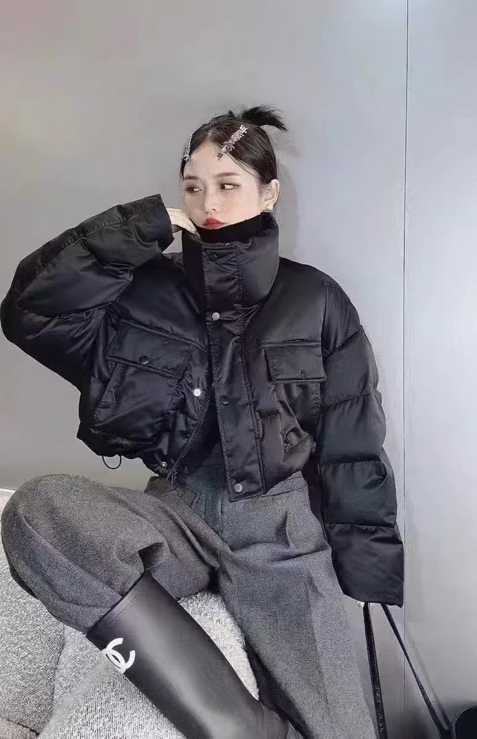 羽绒服厚款免洗设计师休闲立领保暖冬季短款