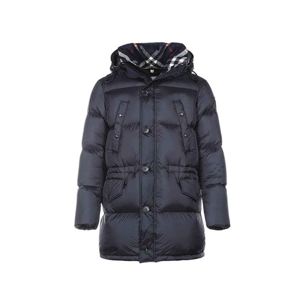 全新未使用 BURBERRY/博柏利 时尚休闲连帽绗缝羽绒服 8018826