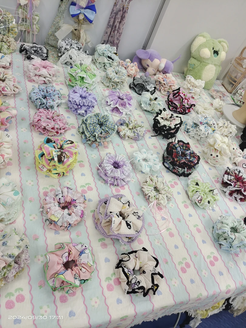 艾尼饰品原创手作大长发圈