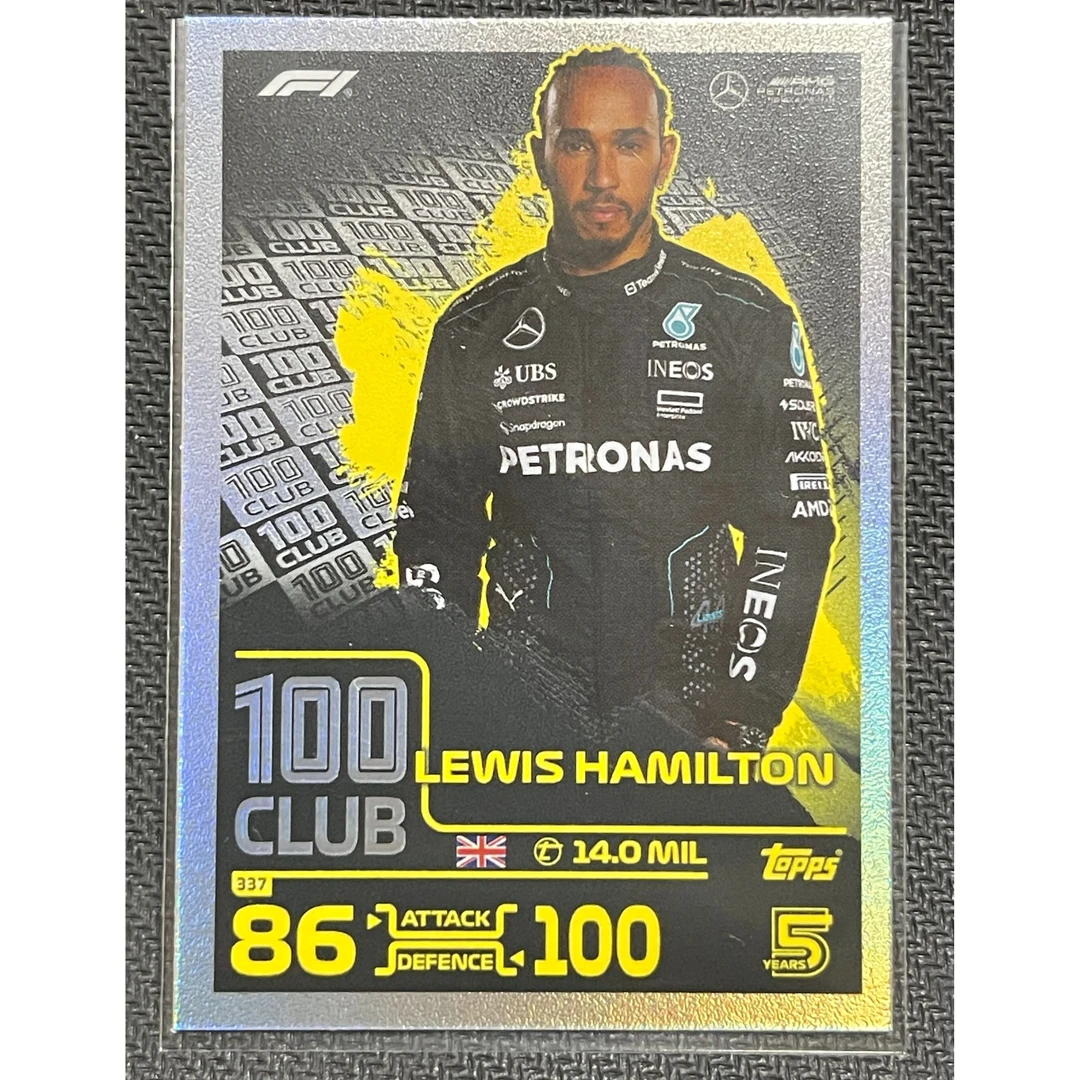 23-24 Topps F1 游戏版 汉密尔顿 100俱乐部 球星卡