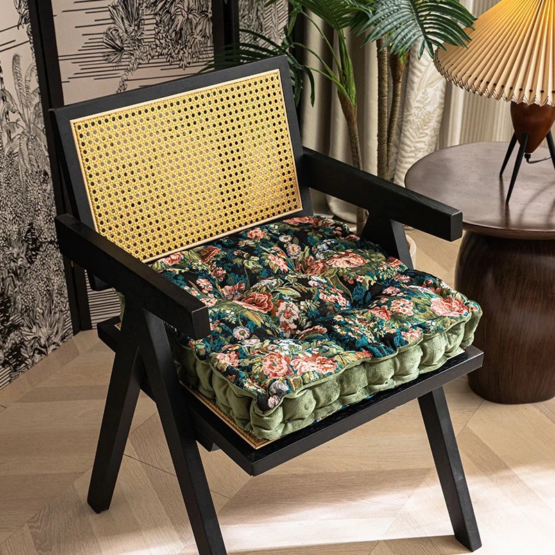 提花坐垫靠垫办公室久坐宿舍加厚餐椅子座垫大学生教室屁股垫子