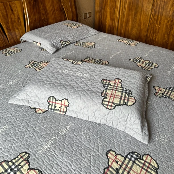 纯棉绗缝枕套50x70cm一对装