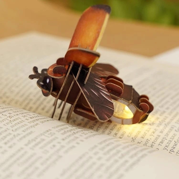 端黑萤3D立体式纸质拼装模型昆虫系列手工拼插创意自然纸模梦巴格