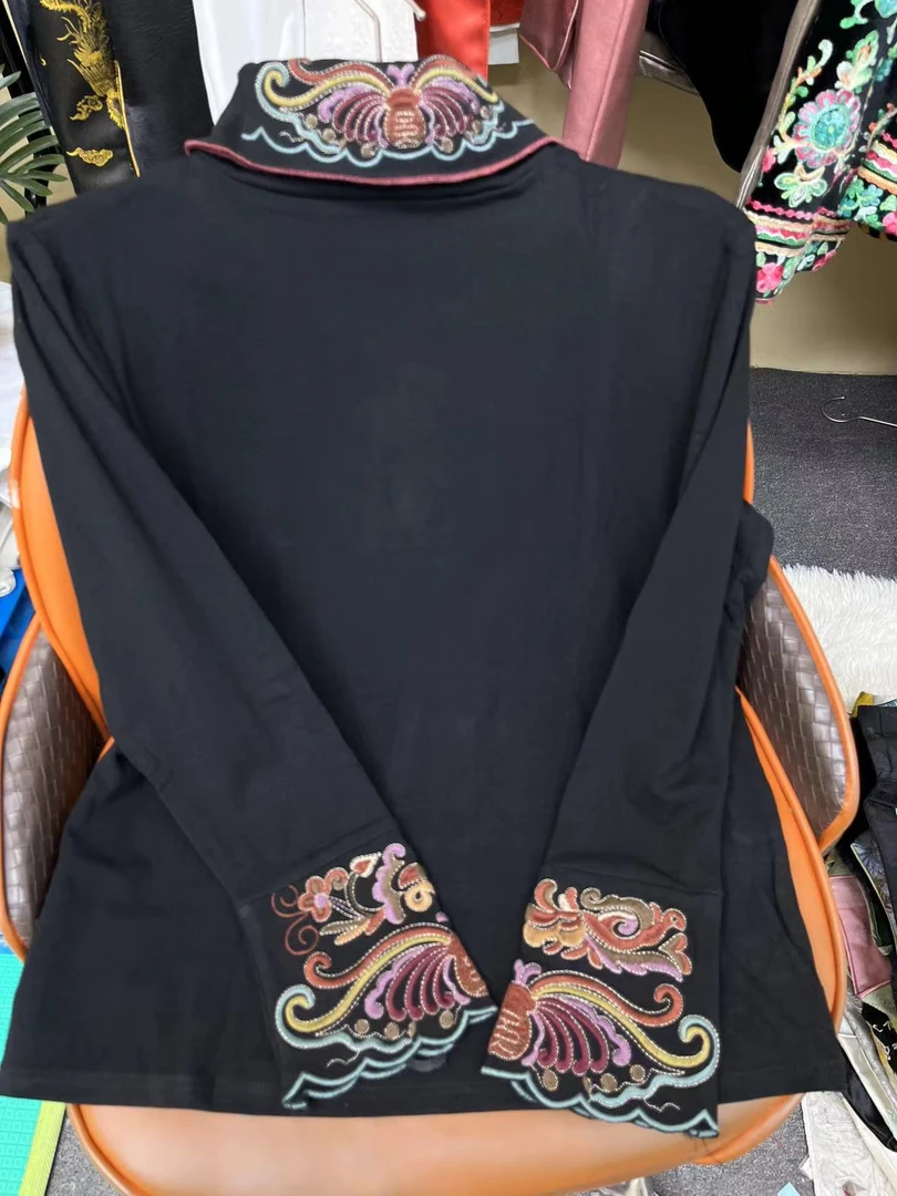 【重工刺绣小衫】新款刺绣百搭小衫女