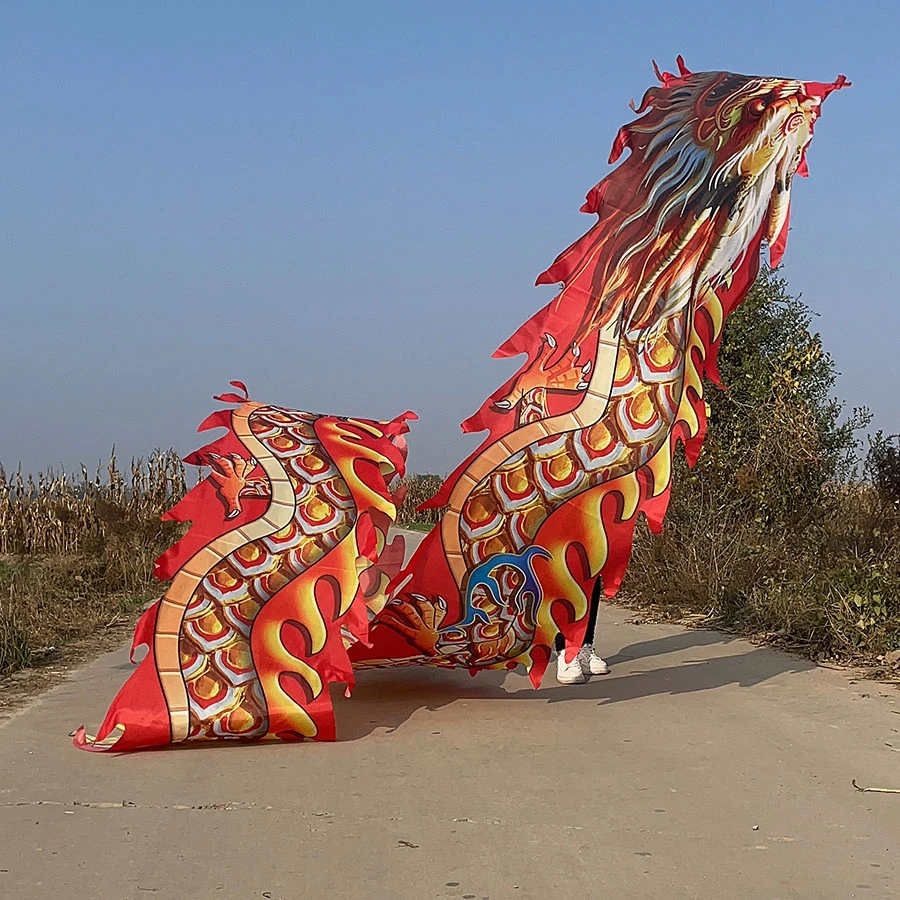 4号格曼一体直播间专属龙衣舞龙广场舞龙彩带甩龙