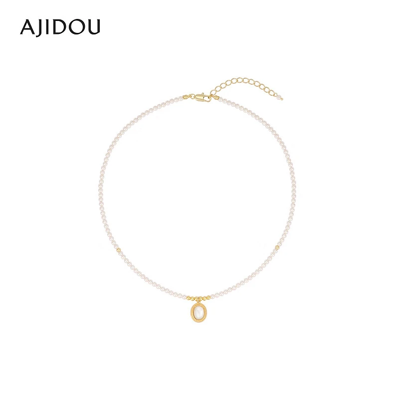 AJIDOU阿吉豆优雅项链女时尚复古锁骨链【MYA】