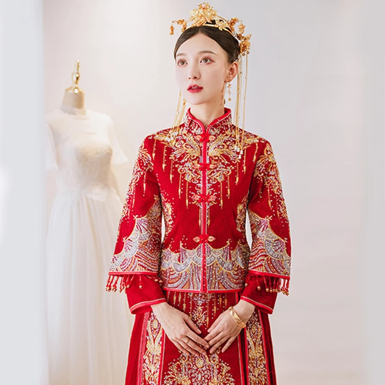 2025春夏新款女士秀禾服中式嫁衣新娘出阁婚服