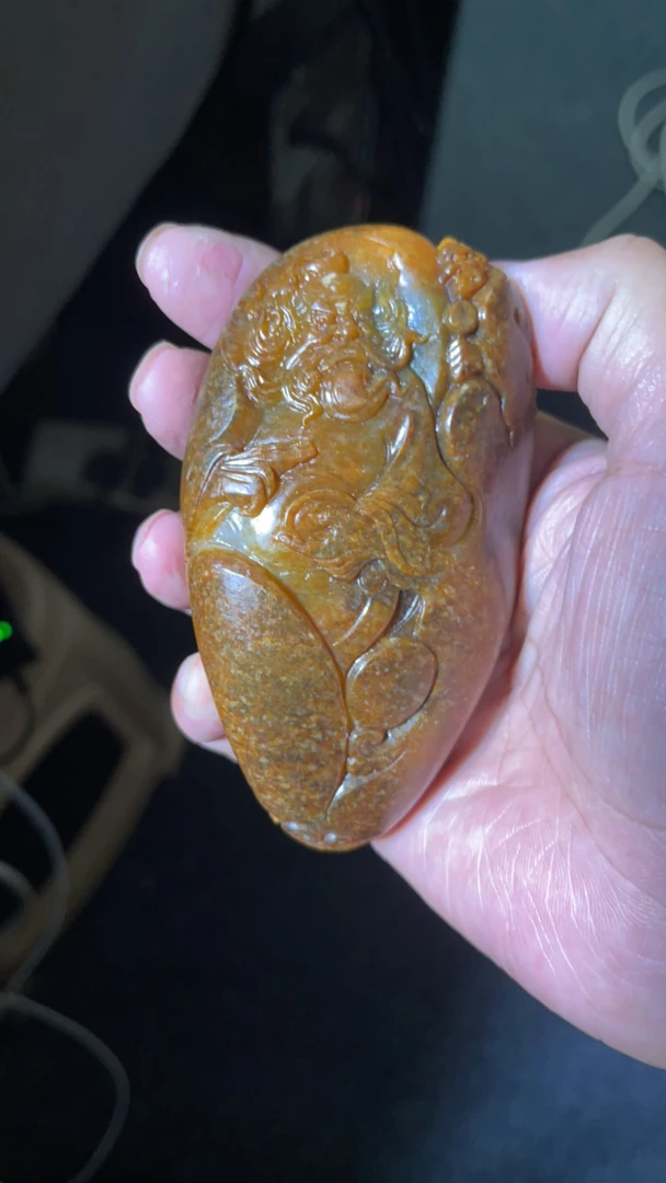 新疆和田玉钟馗手把件