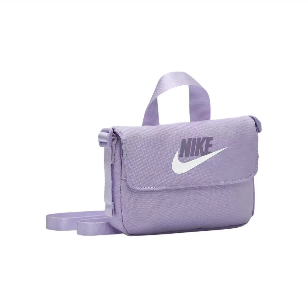 NIKE/耐克女子单肩包夏季收纳单肩斜挎包粉紫 FQ5815-515