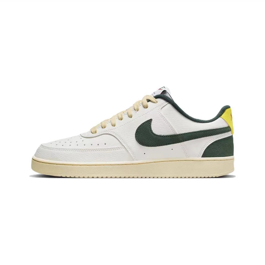 NIKE/耐克Court Vision 防滑减震耐磨 低帮 板鞋帆白绿FD0320-133