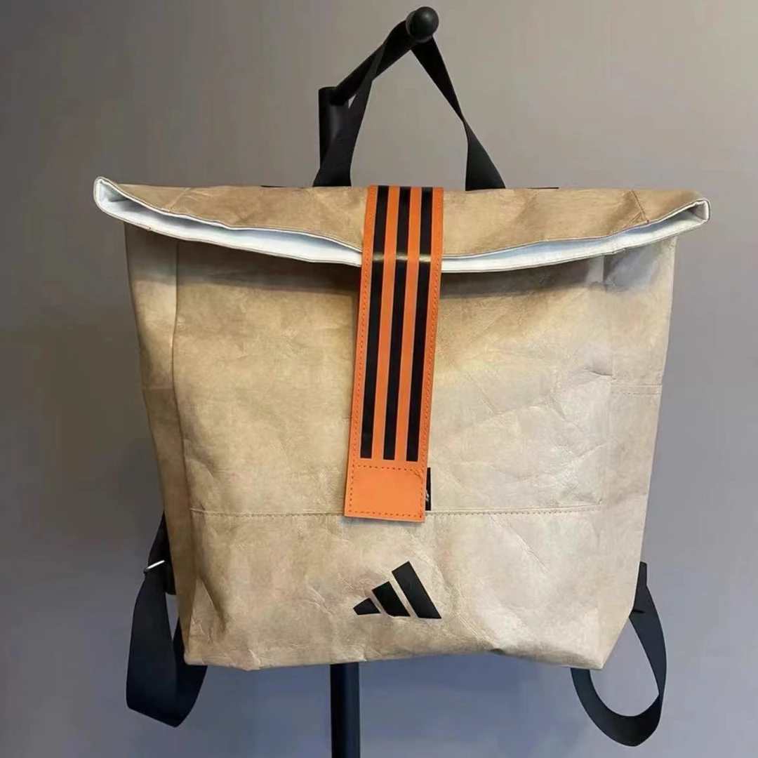 adidas/阿迪达斯三条杠金色双肩小书包