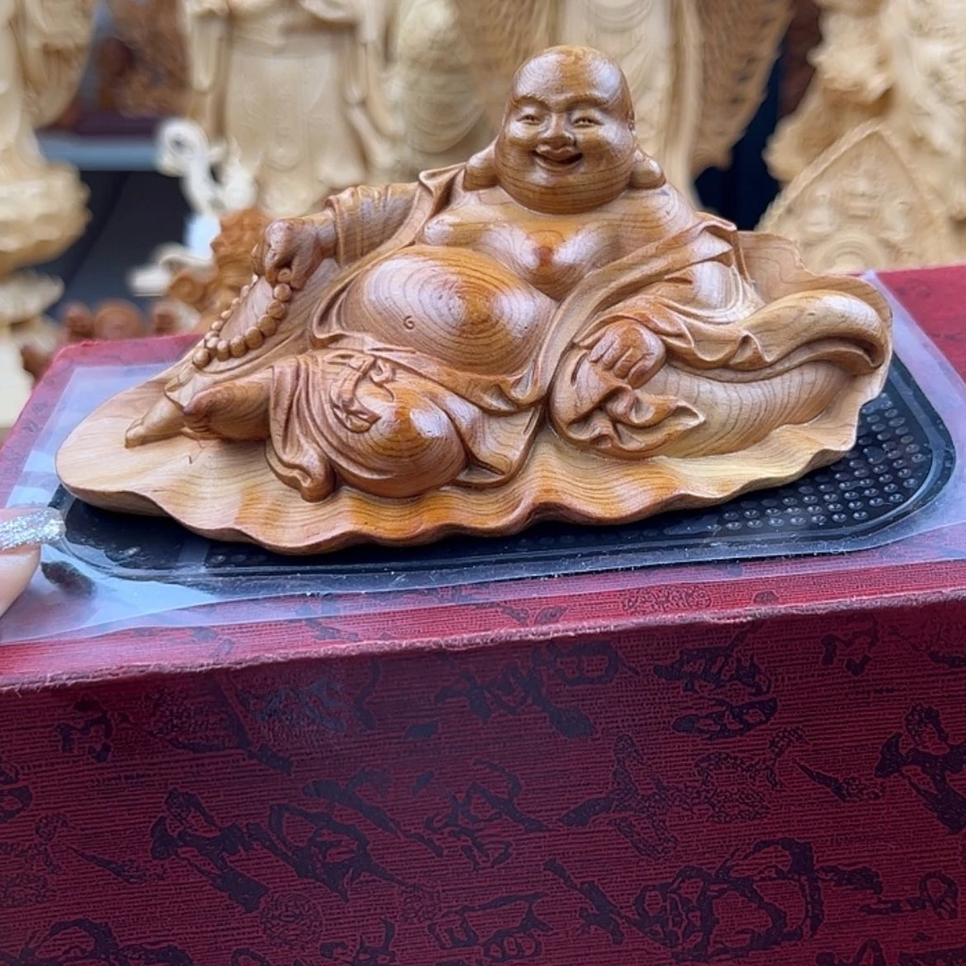 【闪购商品】崖柏荷叶弥勒