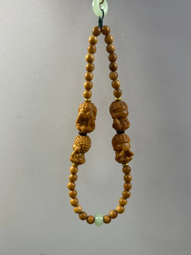 芭比檀香悟觉人生四不小和尚挂件车挂件手机挂件长15cm