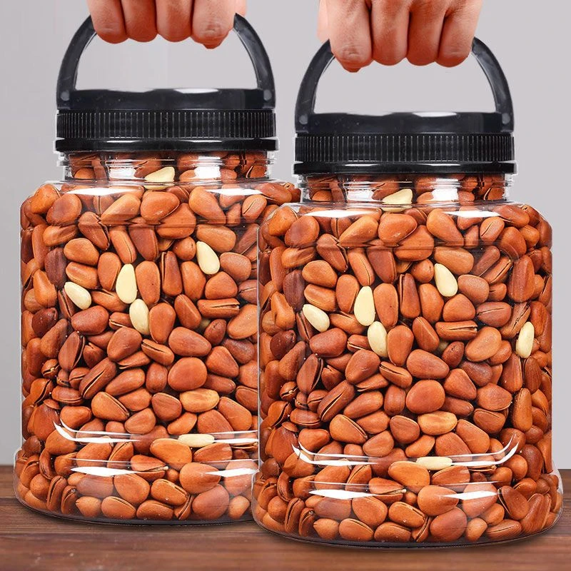 新货大颗开口松子年货东北松子罐装500g/250g10g原味坚果手剥松子