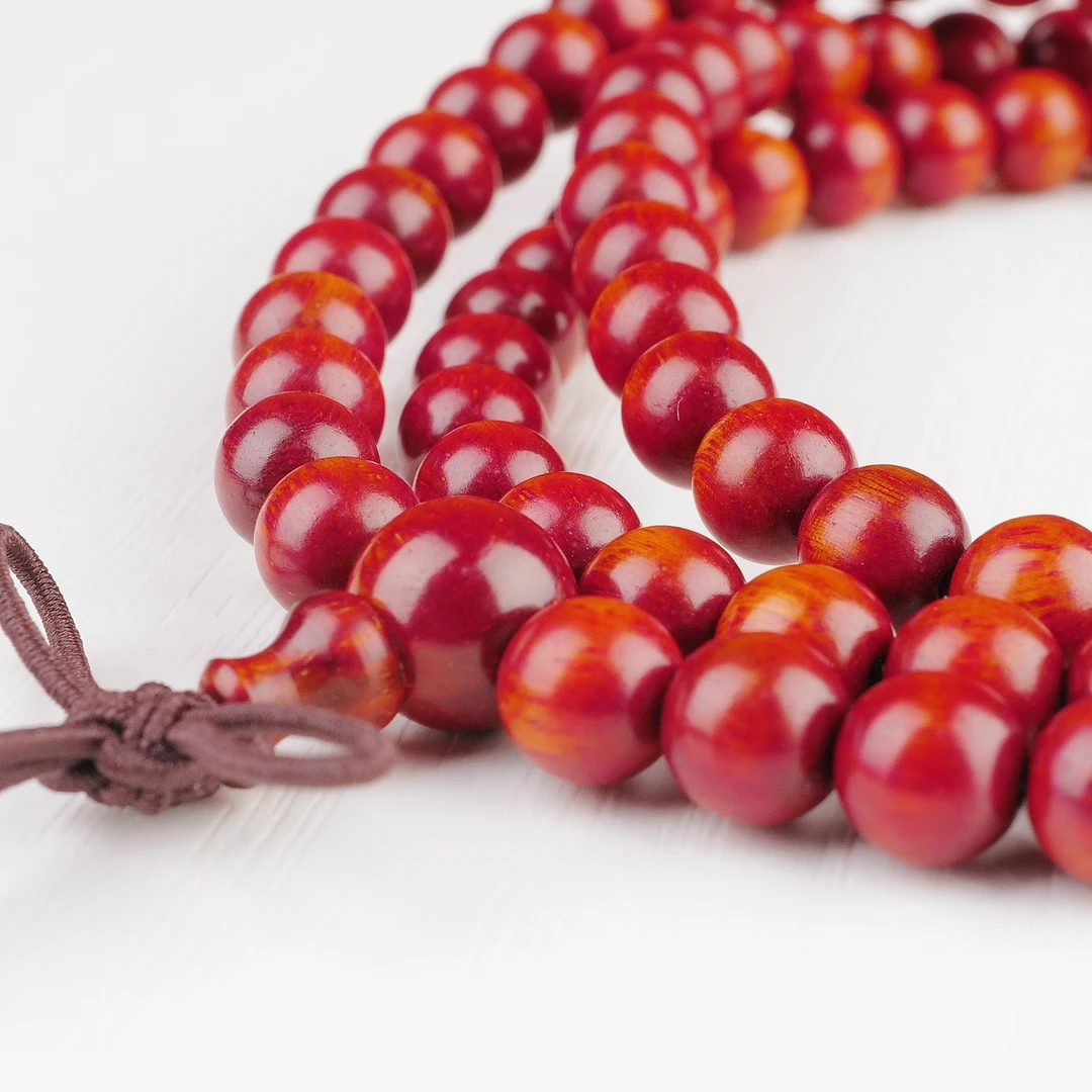 赞比亚紫檀0.6*108颗 泥料老料手串念珠