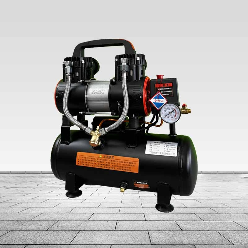 1590瓦-12升220V空压机气泵木工装修家用喷漆无油静音空气压缩机