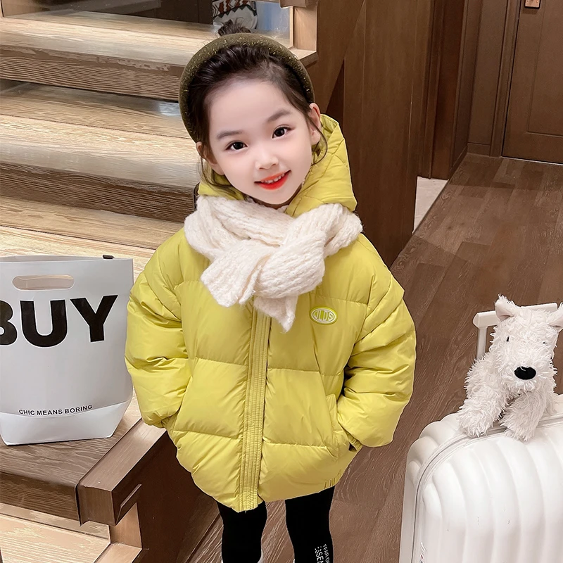 童装女童羽绒服女2023新款冬季冬装儿童轻薄韩版洋气短款外套Z201