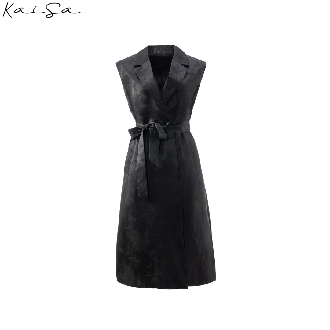 【玖卿】重磅老料30姆米香云纱桑蚕丝马甲背心风衣