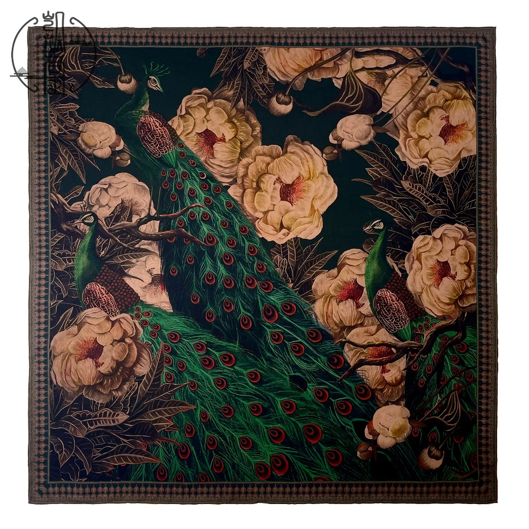 【绫罗-风华绝代-135*】KS1483老料全透孔绫罗香云纱方巾135