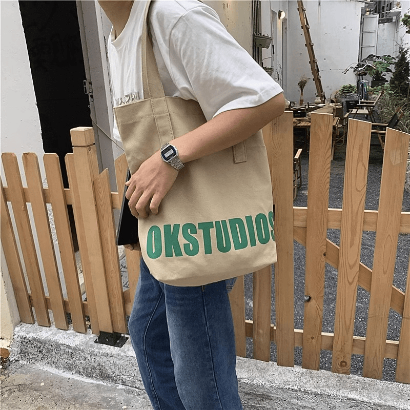 厚款帆布包女大容量带拉链女士包包秋冬新款单肩包学生书袋帆布包