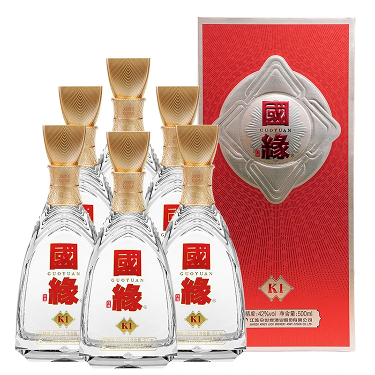 今世缘国缘K1固态发酵 优质纯粮 宴请用酒42度42度500ML/6瓶