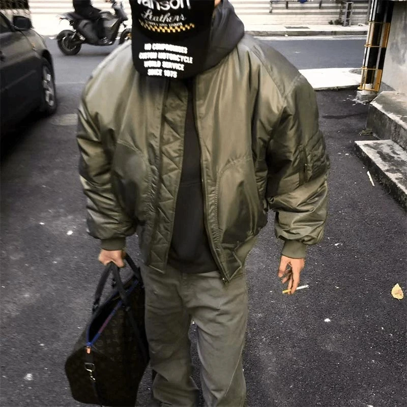 cleanfit美式飞行员工装夹克外套男士秋冬款复古硬汉短款棒球服潮