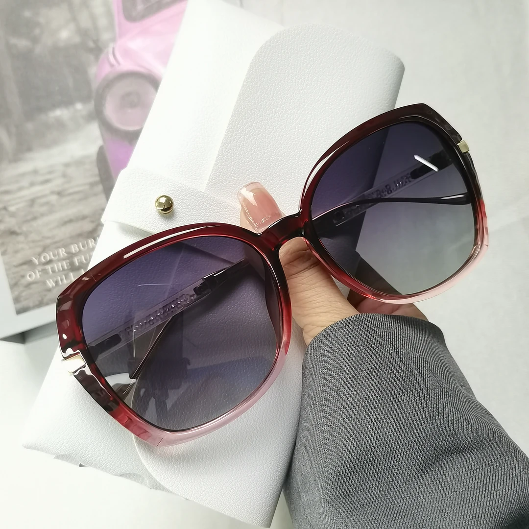 新款轻奢细钻时尚潮流百搭个性太阳镜F1285女款网红渐变防紫外线