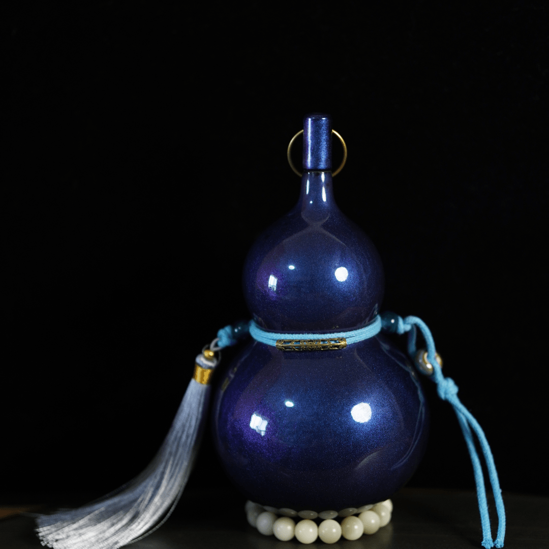 【蓝海浩瀚】烤瓷款精品酒葫芦，一物一款，摆件精美酒葫芦古风..
