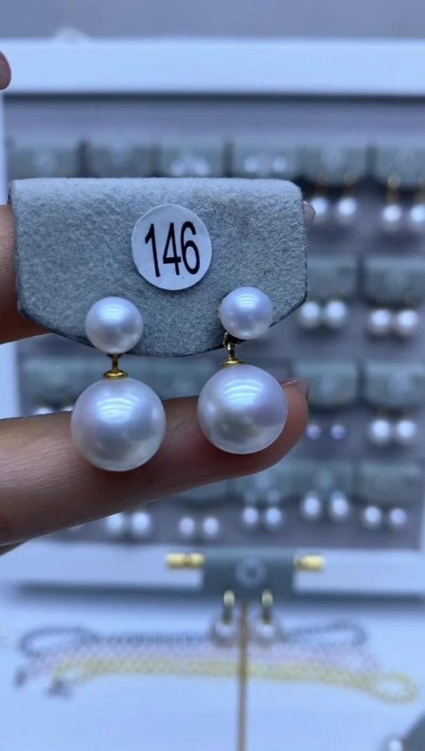 【闪购商品】淡水珍珠耳饰银S925镶嵌146