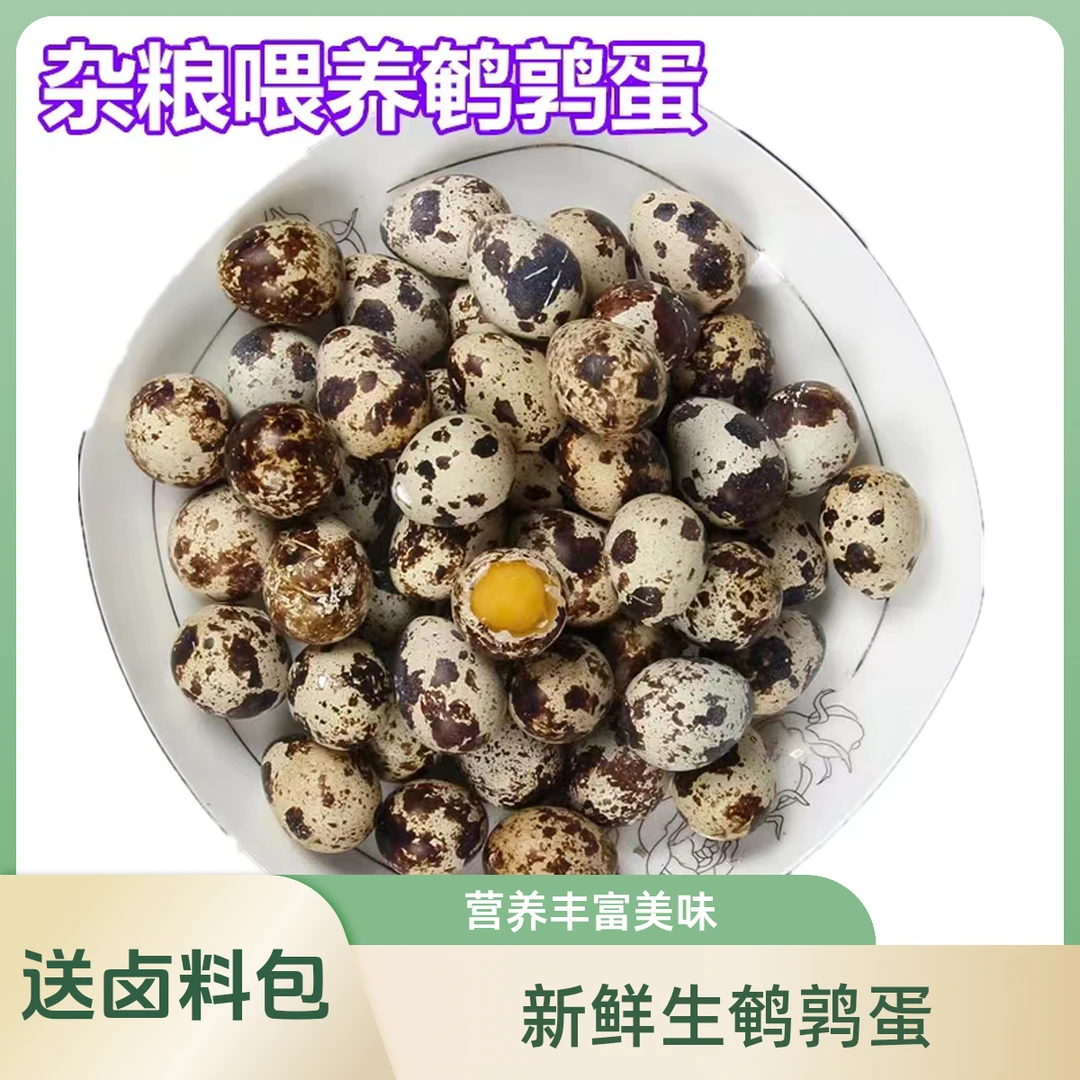 新鲜鹌鹑蛋农家好杂粮喂养整箱摆摊农家粮食喂养生鲜