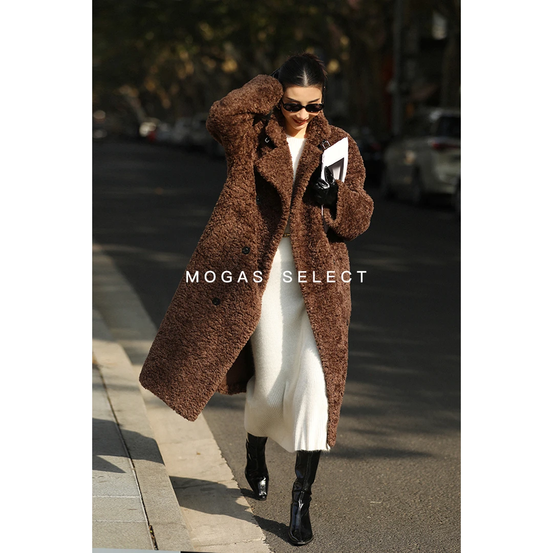 MOGAS【kumil专属】冬日Teddy 环葆皮草羊剪绒混纺羊羔毛质感女