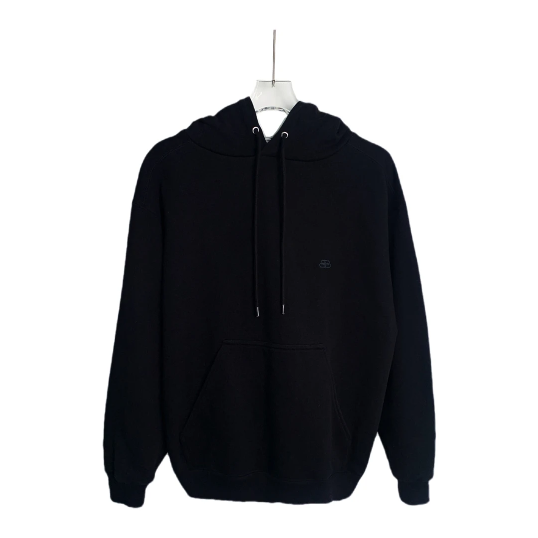 99新 Balenciaga/巴黎世家 000329 黑色刺绣锁扣Logo女款黑色 XS