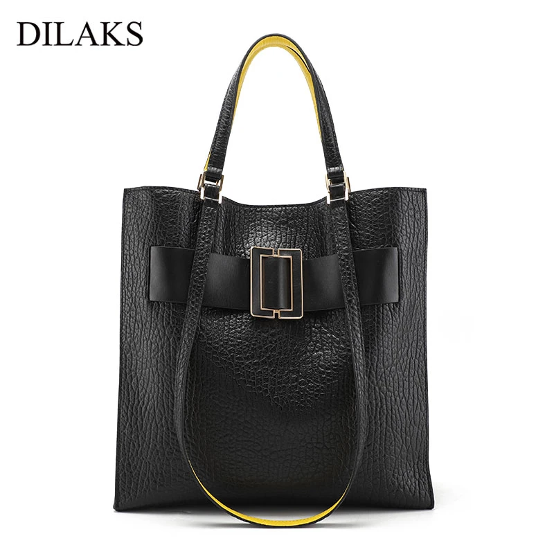 DILAKS/迪莱克丝时尚轻奢真皮简约通勤单肩手提潮流女包BS0055C1