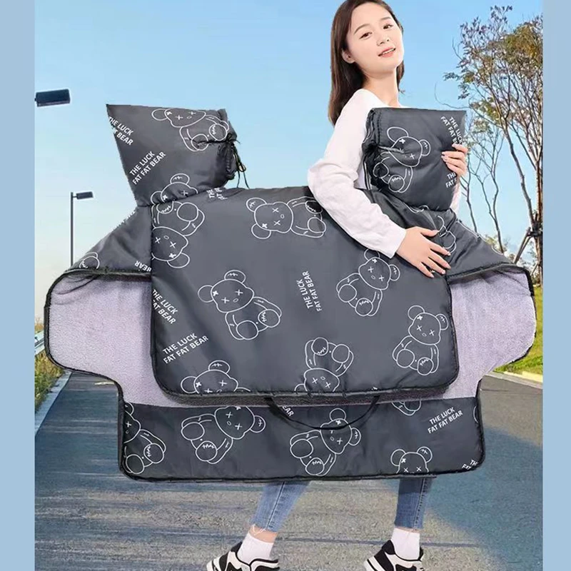 【2号特厚爆款】电动车挡风被冬季-加绒加厚保暖防风